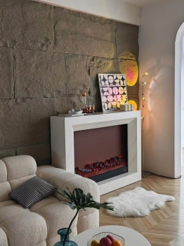 Thi công lò sưởi decor tại Angsana Quan Lan