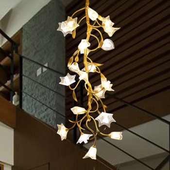 Đèn chùm hoa nghệ thuật thông tầng DCT 010