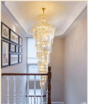 Đèn chùm pha lê thông tầng DCT 014