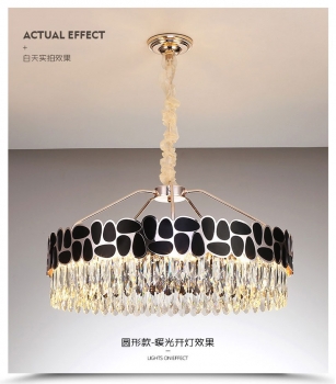 Đèn pha lê chùm trang trí phòng khách DPAA 099