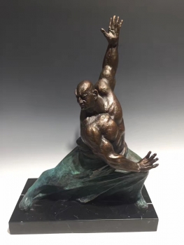 Đồ decor võ sỹ thiếu lâm luyện công DCAA 057