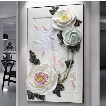 Tranh trang trí 3D Hoa nghệ thuật DTA 012