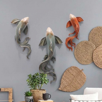 Cá Koi decor gắn tường trang trí DTA 002
