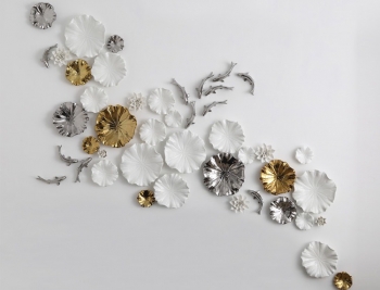 Đầm sen và cá trang trí nội thất DTA 016