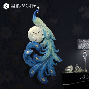 Đồng hồ treo tường chim công DH 001