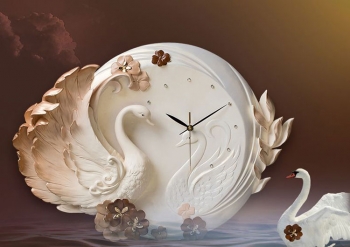 Đồng hồ treo tường thiên nga DH 014