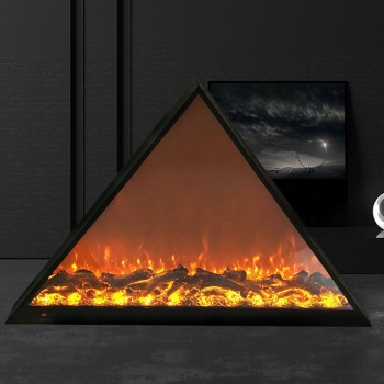 Lõi lò sưởi hình tam giác trang trí L3D 011