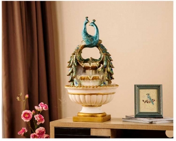 Đài phun nước chim công trang trí DCA 006