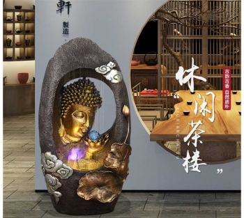 Thác nước mặt phật trang trí TNA 001