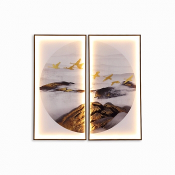 Tranh điện bộ trang trí phòng khách độc đáo TD 001