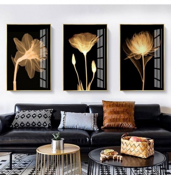 Bộ 3 tranh trang trí tráng gương TGA 016