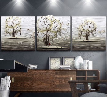 Tranh treo tường 3D cây nghệ thuật DTA 017