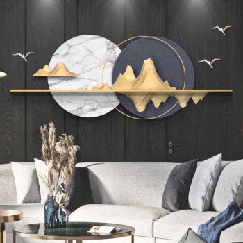 Tranh 3D núi trang trí DTA 023