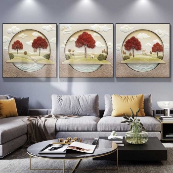 Tranh bộ 3D nghệ thuật trang trí DTA 028