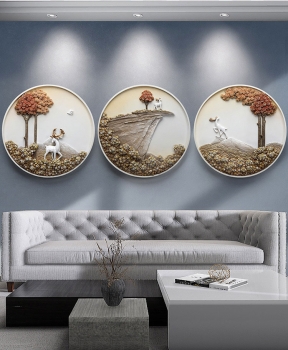 Decor hươu 3D treo tường DTA 030