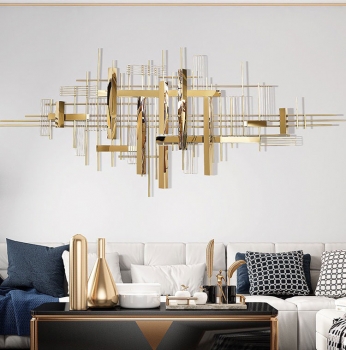 Tranh sắt treo tường mạ titan hiện đại, sang trọng TBB 588