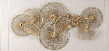 Tranh tròn sắt gắn tường nghệ thuật, cao cấp TBB 595