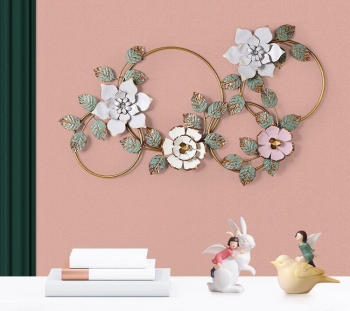 Tranh vòng hoa sắt treo tường tinh tế, nghệ thuật TBB 599