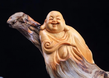 Tượng gỗ trang trí phật di lặc TGT 005